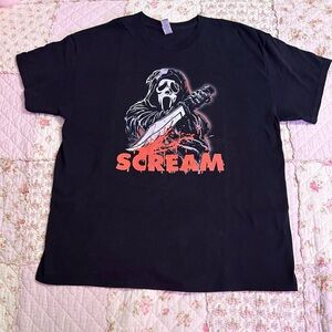 ✿ super cool ghost face graphic shirt!!